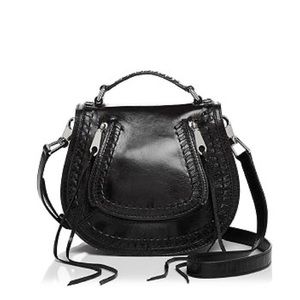 Rebecca Minkoff Vanity Leather Bag in Black